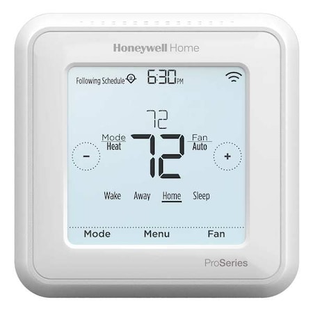 Honeywell Home Programmable Thermostat, 7, 5-2, 5-1-1 Programs, 2 H, 2 C, Wall Mount, Hardwired, 20/30VAC TH6220WF2006/U