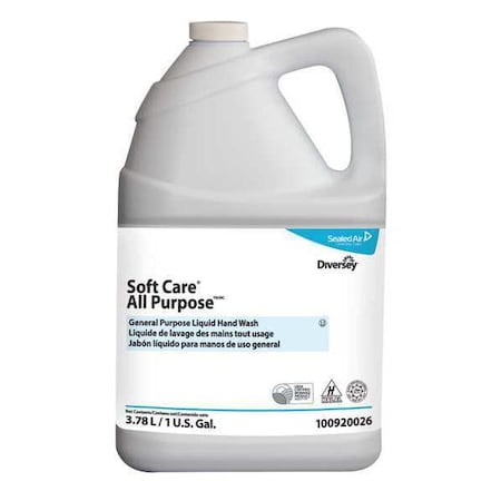 Soft Care 1 gal. Liquid 3-in-1 Body Wash, Hand Soap & Shampoo Jug 100920026
