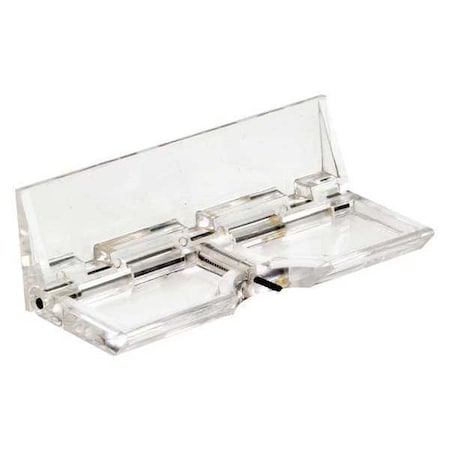 Primeline Tools Clear Lucite, Glass Surface Patio Door Lock, Self Adhesive (2 Pack) U 9842