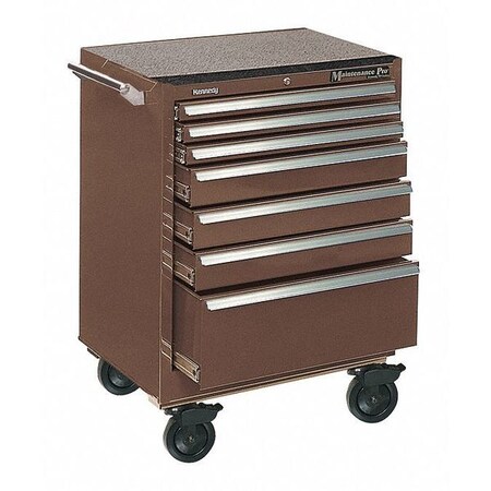 Kennedy K2000 Maintenance Pro Cabinet Tool Cabinet, 7 Drawer, Brown, Steel, 29" W x 20" D x 40-9/16" H 2907MPB
