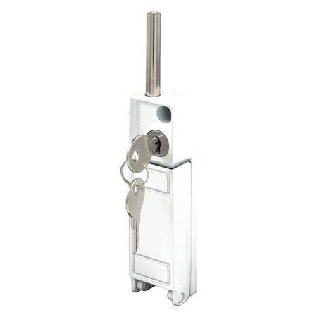 Primeline Tools White, Sliding Patio Door Keyed with Bolt Lock (Single Pack) U 9919