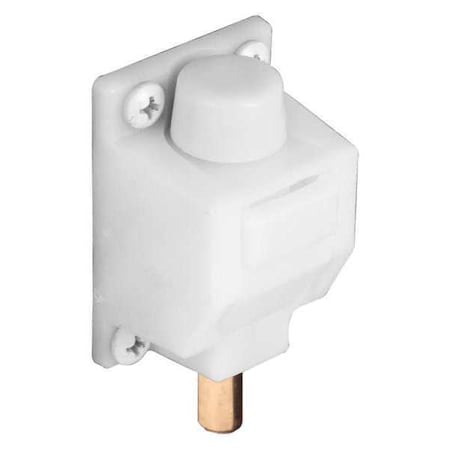 Primeline Tools 5/16 in. Diameter, Foot Operated, White, Sliding Patio Door Lock (Single Pack) U 9869
