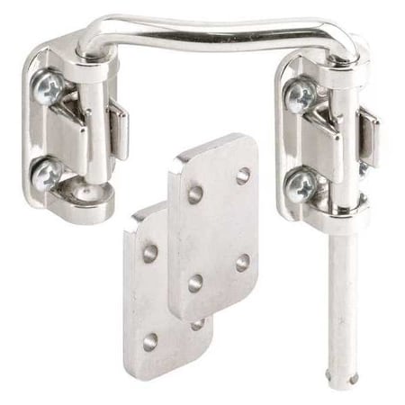 Primeline Tools Sliding Door Loop Lock, 2-1/4 in., Steel, Nickel Plated, Right Hand (Single Pack) U 10536