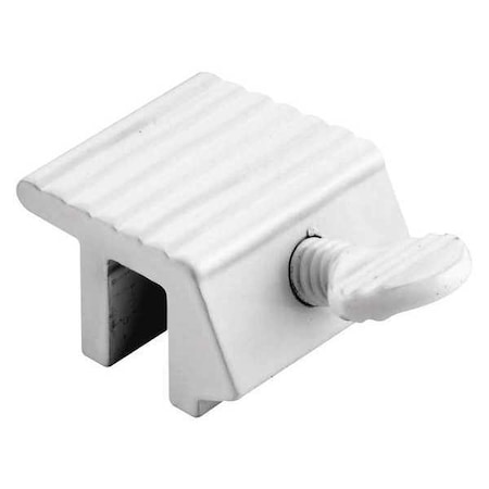 Primeline Tools Sliding Window Lock, 1/4 in., Extruded Aluminum, White Painted Finish (2 Pack) U 9802