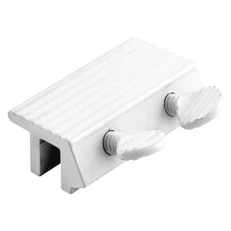 Primeline Tools Sliding Window Lock, 1/4 in., Extruded Aluminum, White Finish, Double Screw (Single Pack) U 9807