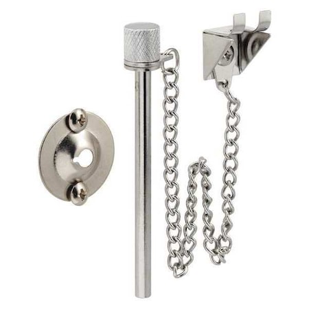 Primeline Tools Door Lock, Pin Lock, Chrome Plated U 9858