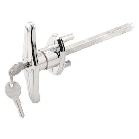 Primeline Tools Keyed T-Handle, 5/16 in. x 4-3/4 in. Square Shaft, Diecast Construction, Chrome (Single Pack) GD 52169