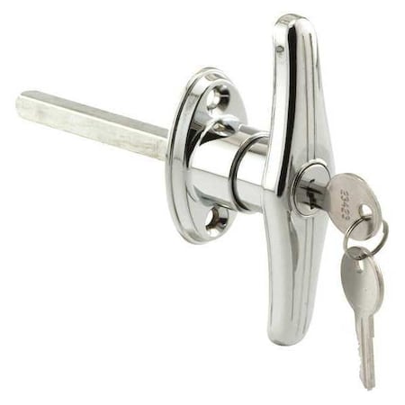 Primeline Tools T-Locking Handle, Keyed Alike, 5/16 in. Square Shaft, Chrome (2 Pack) GD 52200