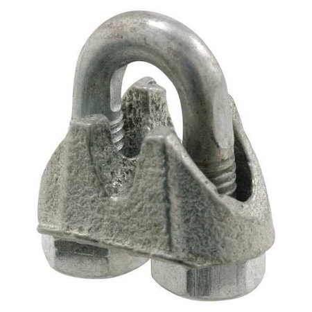 Primeline Tools Cable Clamp, Steel, 1/16 in Bundle Dia., Gray, 1/16 in L, 1 PR GD 12251