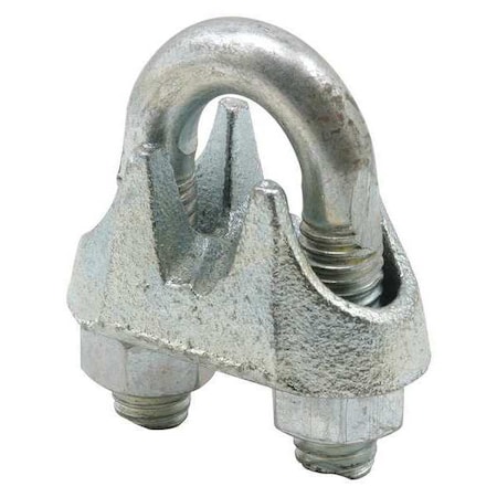 Primeline Tools Cable Clamp, Steel, 5/16 in Bundle Dia., Gray, 5/16 in L, 1 PR GD 12252