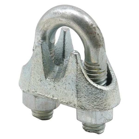 Primeline Tools Cable Clamp, Steel, 3/8 in Bundle Dia., Gray, 3/8 in L, 1 PR GD 12253