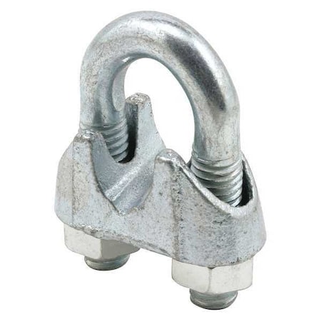 Primeline Tools Cable Clamp, Steel, 1/2 in Bundle Dia., Gray, 1/2 in L, 1 PR GD 12254