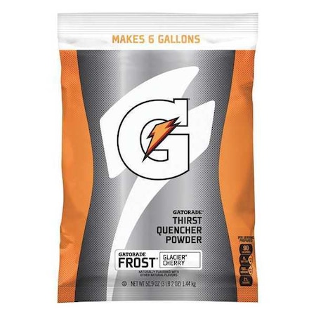 Gatorade Sports Drink Mix, 51 oz., Mix Powder, Regular, Glacier Cherry 5200000-01357-0