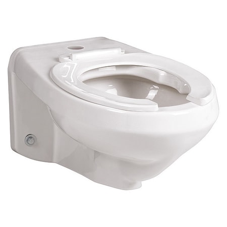 Mansfield Toilet Bowl, 1.28 / 1.6 gpf, Siphon Jet, Wall Mount, Elongated, White 1301