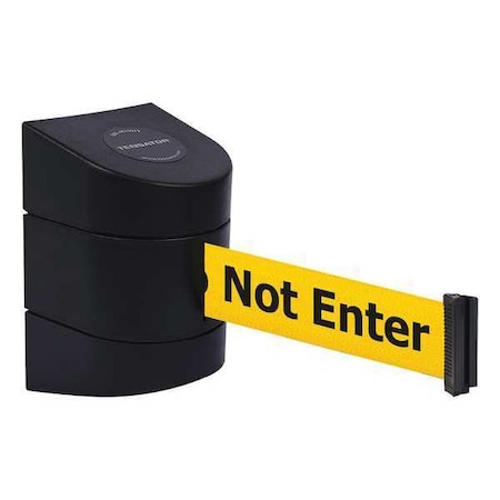 TENSABARRIER Barrier Post, Plastic Post, Black Finish 897-15-R-33-NO-YAX-C