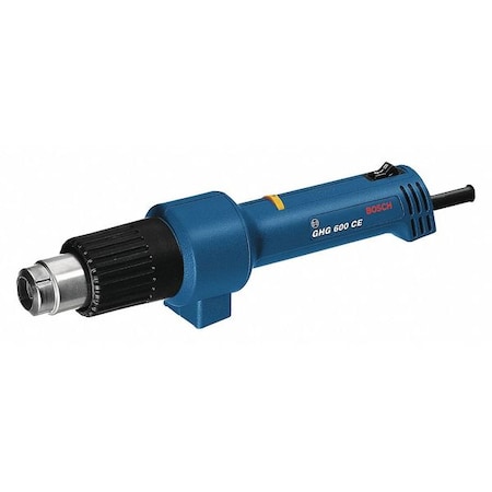 Bosch Heat Gun, Electric Powered, 220V AC, Variable Temp. Setting, 2,000 W Watt, Pistol Handle GHG 600 CE