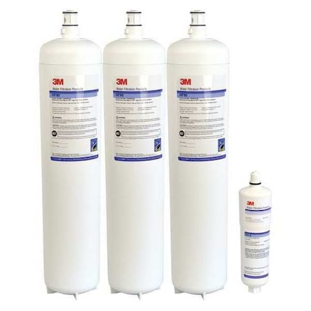 3M Quick Connect Filter, 15 gpm, 0.2 Micron, 2-3/4" O.D., 24 13/64 in H CARTPAK DP390