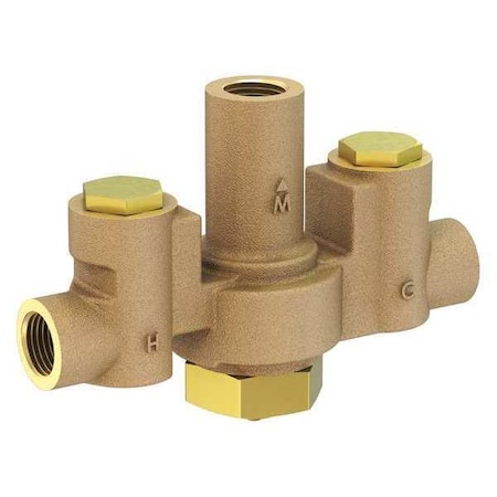 Acorn Controls Mixing Valve, Brass, 12 gpm Flow, 1/2"Inlet ST7069