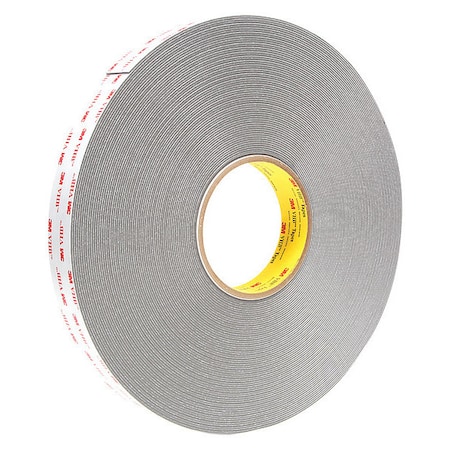 3M Double-Sided Foam Tape, 1 in W, 36 yd L, 1/32 in, Acrylic Foam, Double-Sided, 9 PK 4941