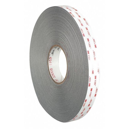 3M Double-Sided Foam Tape, 3/4 in W, 36 yd L, 1/32 in, Acrylic Foam, Double-Sided, 3 PK 4941