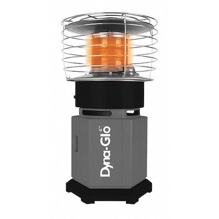 Dyna-Glo Portable Gas Tabletop Heater, Liquid Propane, Matchless Piezo, 13,500 to 18,000 BtuH, 12 13/64 in L HA2360R