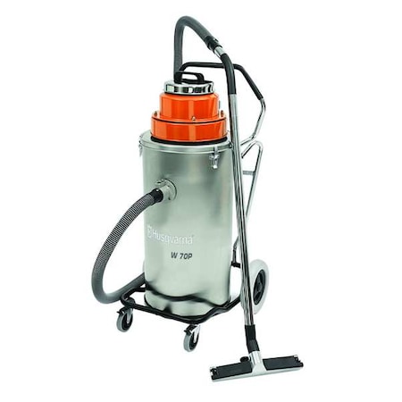 Husqvarna W Line, Slurry Vacuum, 15 gal, Standard, 118 cfm, 1 1/2 hp W70P
