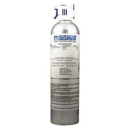 Macurco Bump Gas, Cylinder Cap. 11L CME1-FTG