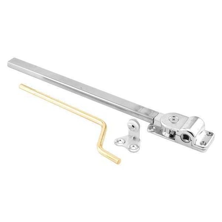 PRIMELINE TOOLS 10-3/4 in. Chrome Plated Reversible Casement Window Operator, for Parlyn Windows (Single Pack) H 3528