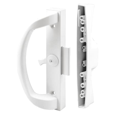 Primeline Tools Diecast, White, Patio Door Handle Set with Clamp Upgrade (Single Pack) C 1263