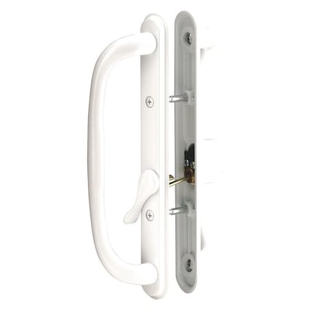 Primeline Tools White Diecast Keyed Sliding Door Handle Set with 10 in. Pull (Single Pack) C 1289