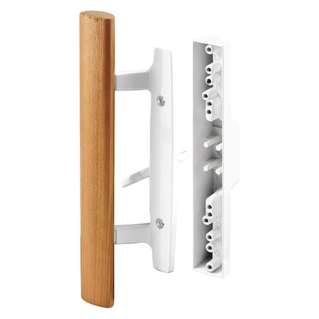 Primeline Tools Diecast, White, Mortise Style Handle with Outside Wood Handle (Single Pack) C 1315