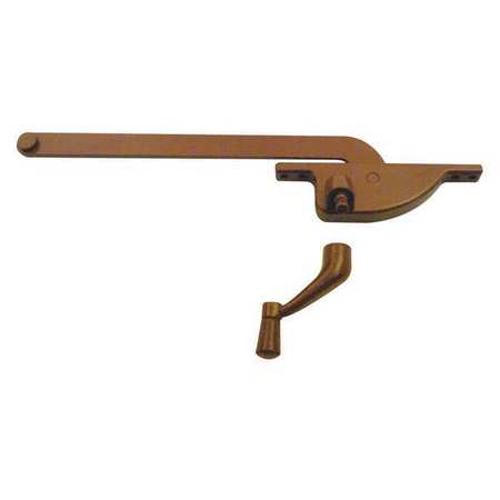 PRIMELINE TOOLS Casement Window Operator, Right Hand, Teardrop Body, Bronze, 9 in. Arm (Single Pack) H 3511