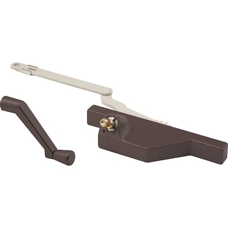 True Hardware Dyad Operator with Stud Bracket, Left Hand, Bronze (Single Pack) TH 23089