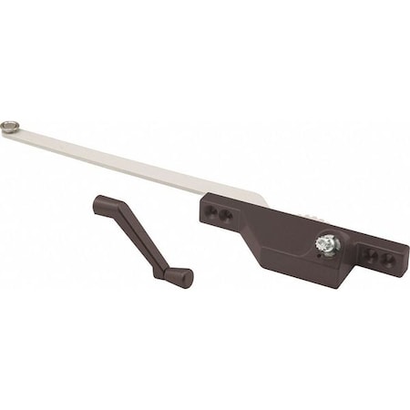 True Hardware Single Arm Operator, Right Hand, Bronze, Stainless Guide Roller, Crank Handle (Single Pack) TH 23017