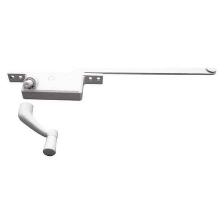 Primeline Tools 8 in., White Diecast, Casement Operator, Left Hand, Square Type (Single Pack) H 3832