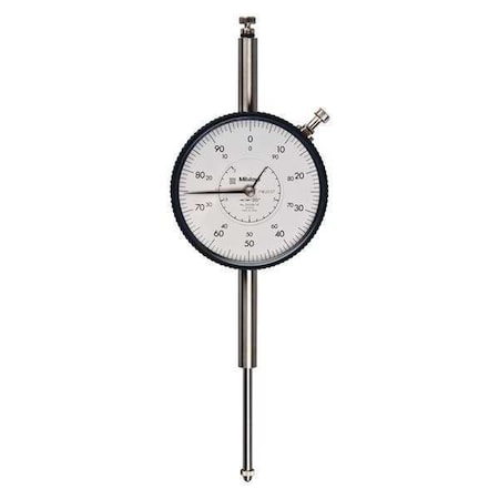 Mitutoyo Dial Indicator, 0 to 2" Range, 78mm Dial 3424S-19