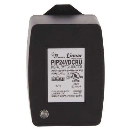 LINEAR Plug-In Charger, Input Voltage 120VAC PIP24VDC