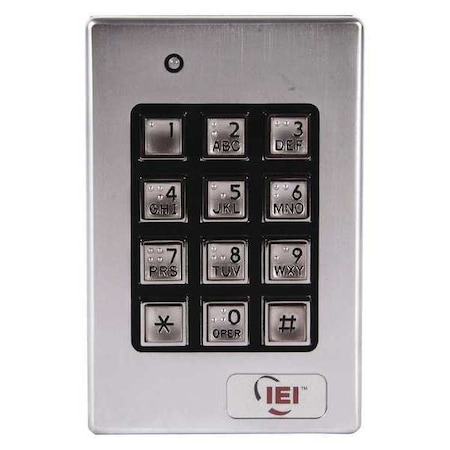 Linear Weather Resistant Keypad, 4-1/2" H 232SE