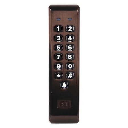 Linear Weather Resistant Keypad, 6-31/64" H 212ILM-BZ