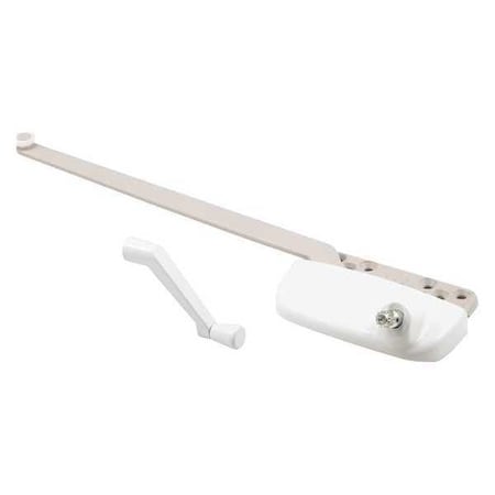 True Hardware Casement Operator, 13-1/2 in., Diecast, White, Left Hand, Ellipse (Single Pack) TH 24198