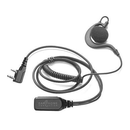 Earphone Connection Light Duty Speaker Earhook Clip-On, Black EP201