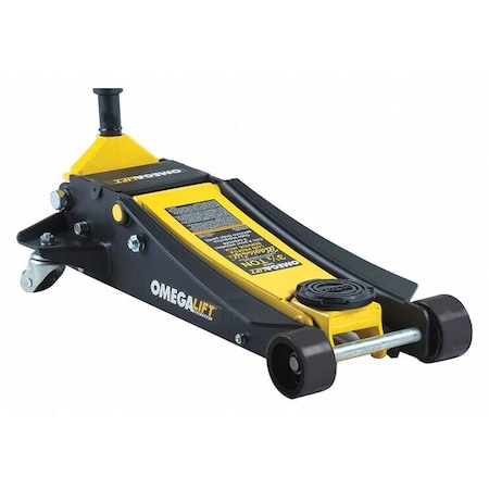 Omega Lift 3-1/2 Tons Hydraulic Service Jack 21" Max. Lifting H., 4" Min. Lifting H 29038