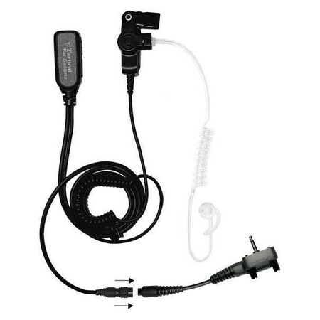 Earphone Connection Long Tube Lapel Microphone, Black EP1322QR