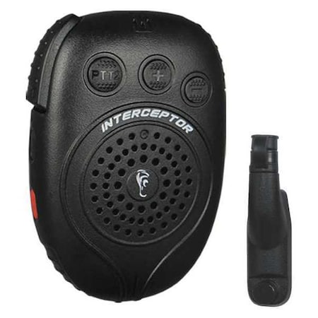 Earphone Connection Interceptor Speaker Microphone, Black Interceptor 34