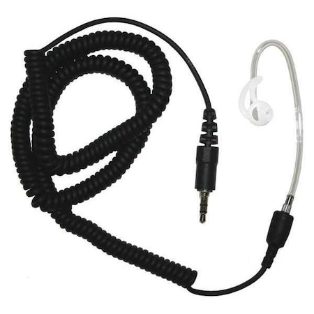 Earphone Connection Short Tube Listen Only Earpiece, Black EP1013XCST