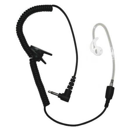 Earphone Connection Short Tube Listen Only Earpiece, Black EP1089SCST