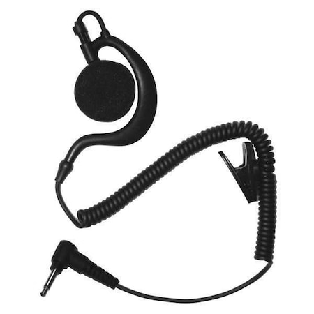 Earphone Connection Earhook Listen Only Earpiece, Black EP1BCLS