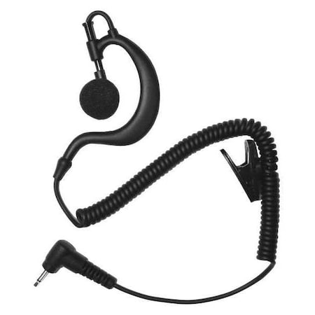 Earphone Connection Earhook Listen Only Earpiece, Black EP2BC