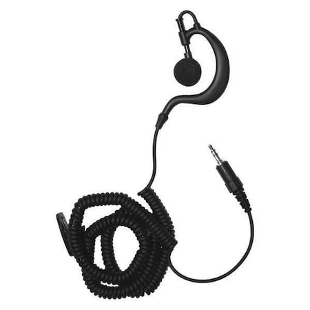 Earphone Connection Earhook Listen Only Earpiece, Black EP3AC