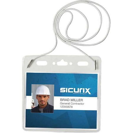 Sicurix Convention Badge Holder, Horizontal, PK25 BAU 67838